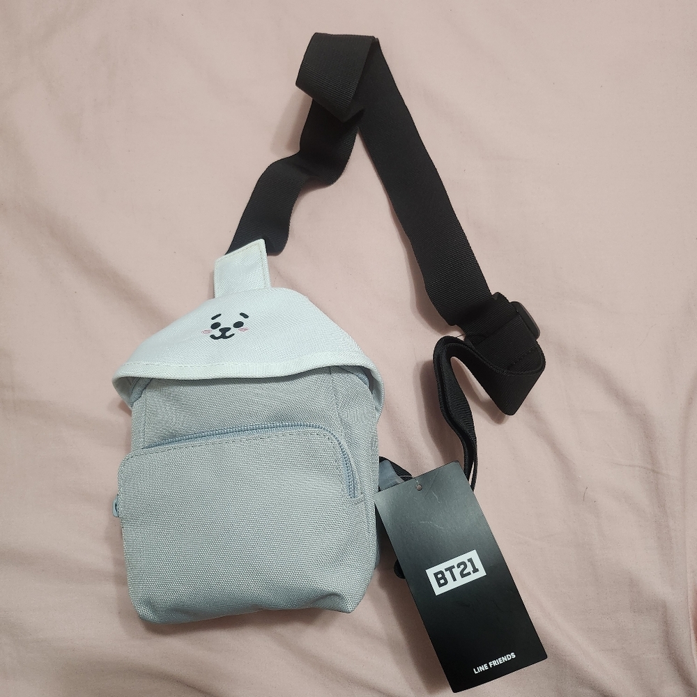 BT21 Line Friends RJ sling bag NWT